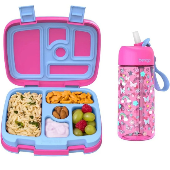 NIB Pink bentgo lunchbox and water bottle - Picture 3 of 5